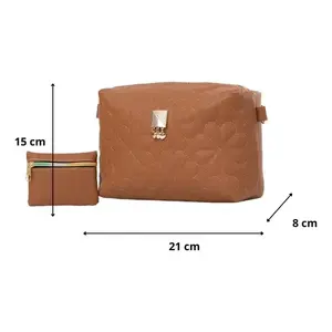 Bolso Bandolera para Mujer Fana, Cuero Genuino, Asa Única, Estilo Vintage, Impermeable, Patrón de Diamantes, para Uso Diario en Todas las Estaciones - Product Image 1