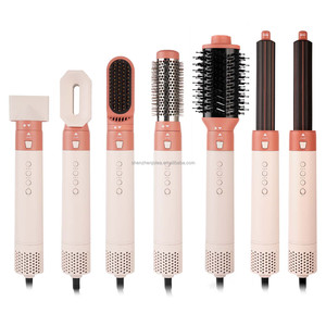 Ensemble de <span class=keywords><strong>brosse</strong></span> sèche-cheveux et de coiffage 7 en 1, outil de coiffage à air chaud pour boucler et lisser les cheveux, sans dommages causés par la chaleur, pour tous les types de cheveux - Product Image 5