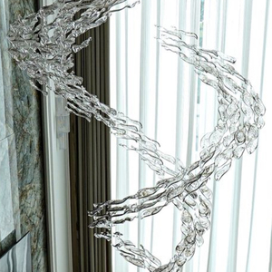 โคมไฟระย้าและโคมไฟระย้ารูปใบไม้รูปเกลียวสร้างสรรค์ตามสั่งสำหรับโรงแรมล็อบบี้วิลล่าห้องจัดเลี้ยงอุปกรณ์วิศวกรรม - Product Image 3