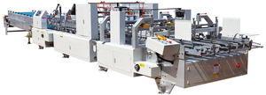Tự Động Nhỏ Giấy 4/6 Góc Hộp Carton Thư Mục Gluer Máy Kinh Tế Sóng Hộp Dán Gấp Máy Làm - Product Image 3