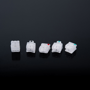 Parentesi dentarie ortodontiche in ceramica autoligante <span class=keywords><strong>Roth</strong></span> MBT <span class=keywords><strong>022</strong></span> "tutore in ceramica per denti 20 pz/scatola - Product Image 3