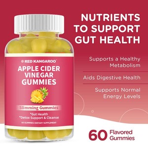 Suplementos Dietéticos de Fábrica OEM, Apoyo Inmunológico, Salud Intestinal, Mejora la Función Digestiva, Gomitas de Vinagre de Sidra de Manzana para Adultos - Product Image 4