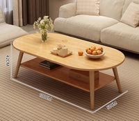Table basse en bois massif nordique, table basse de style japonais avec tiroir, meuble long