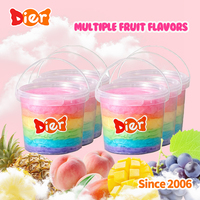 Dulces al por Mayor, Marca Privada Personalizada, Algodón de Azúcar Japonés a Granel, Sabor Crema, Halal, Cubos de Malvavisco con Sabor a Frutas, Caja de Arcoíris, ODM