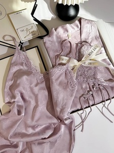 Set di <span class=keywords><strong>pigiami</strong></span> <span class=keywords><strong>in</strong></span> raso ricamato regolare di base su misura 2 pezzi <span class=keywords><strong>pigiami</strong></span> <span class=keywords><strong>in</strong></span> bianco di <span class=keywords><strong>seta</strong></span> <span class=keywords><strong>da</strong></span> <span class=keywords><strong>donna</strong></span> Set <span class=keywords><strong>pigiami</strong></span> <span class=keywords><strong>in</strong></span> raso - Product Image 3