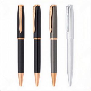 Custom Logo 1.0mm Black Ballpoint <b>Pen</b> High-End Metal Design for Business Office School Promotions Customizable Business <b>Pens</b> - Product Image 2