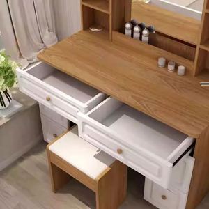 Cómoda <span class=keywords><strong>de</strong></span> Lujo con Espejo, <span class=keywords><strong>Tocador</strong></span> <span class=keywords><strong>de</strong></span> <span class=keywords><strong>Maquillaje</strong></span>, Mesa <span class=keywords><strong>de</strong></span> <span class=keywords><strong>Maquillaje</strong></span> Estilo Francés - Product Image 4