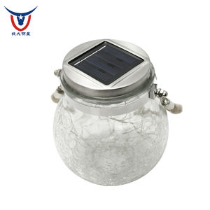 Lampes solaires à <span class=keywords><strong>boule</strong></span> de verre craquelé étanches IP44, lumières LED globe à lumière du jour, angle de faisceau 360°, batterie incluse pour jardin extérieur - Product Image 5