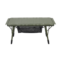 Barbecue coréen d'extérieur, structure en aluminium, hauteur réglable, léger, pliable, 3 unités, table de cuisine de camping IGT
