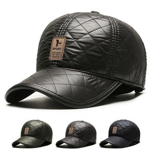 Gorra de béisbol gruesa de invierno para hombre de cuero de invierno a la moda sombrero cálido con oreja - Product Image 2