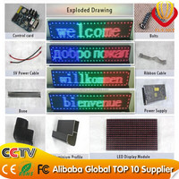 Vente en gros P10 * P8 écran LED pour panneau de signalisation de bus P8.2 panneau de destination LED de bus P7.62 affichage de panneau LED de bus publicitaire
