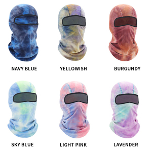 <span class=keywords><strong>Masque</strong></span> de ski d'hiver chaud pour casque de <span class=keywords><strong>moto</strong></span> <span class=keywords><strong>Masque</strong></span> de ski intérieur coupe-vent pour cyclisme Tie Dye Fleece Balaclava Hat Sports - Product Image 2