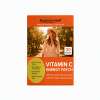 Patch Énergisant à la Vitamine C 1000mg Acide Ascorbique Cynorrhodon Bioflavonoïdes Transdermique 30 Patchs OEM Marque Privée Vente en Gros