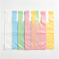 Sac en polyéthylène (PE) type T-shirt ou gilet, imprimé sur mesure, recyclable, avec poignée longue, pour courses, supermarché, fruits, plats à emporter et emballage alimentaire