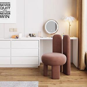 Modern and Simple Tufted Manicure Makeup <b>Chair</b> with Modular Casual Backrest for Living Room Dressing Table or Hotel <b>Dining</b> - Product Image 2