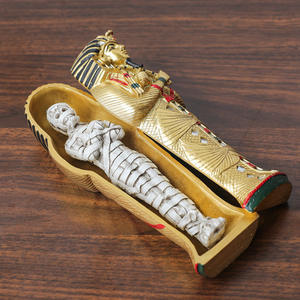 Estatua de Cleopatra y Faraón de Resina Pintada a Mano, Colección del Antiguo <span class=keywords><strong>Egipto</strong></span>, Regalos de Recuerdo, Adornos de Decoración para el Hogar - Product Image 6