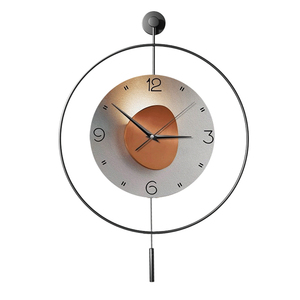 Horloge murale à <span class=keywords><strong>pendule</strong></span> créative en métal moderne personnalisée 2025 vente en gros horloge murale art mural de luxe au <span class=keywords><strong>design</strong></span> silencieux - Product Image 6