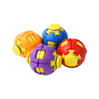 Best-seller transfrontalier : Jouet anti-stress coloré en plastique imprimé en 3D, Spinner créatif pour les doigts, Gadget incontournable en boîte