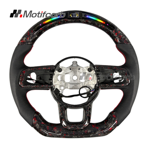 Volante Personalizado de Fibra de Carbono Forjado con LED Rojo para Jeep Wrangler JL Rubicon 4x4 Gladiator JT 2018-2026, Mejora del Interior del Automóvil - Product Image 1