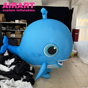 Desfile de caminar exterior de tamaño a medida que decora <span class=keywords><strong>marionetas</strong></span> de oso polar inflables, <span class=keywords><strong>marionetas</strong></span> de oso blanco inflables - Product Image 4