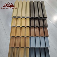 Panneau de caillebotis WPC ignifugé de classe A Wayon résistant aux UV pour système de revêtement de façade/balcon