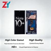Für Samsung NOTE10+/NOTE10PLUS OLED/TFT LCD Touchscreen-Display mit Rahmen Handy-Reparatur & Ersatz 1 Jahr Garantie