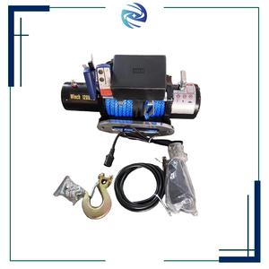 Treuil électrique en acier avec moteur <span class=keywords><strong>12V</strong></span> DC Corde en nylon pour ATV UTV Grues de bateaux tout-terrain Applications automobiles Treuil 24V - Product Image 1