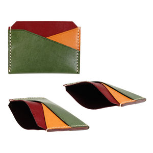 Nom en cuir végétalien Namecard Portatarjetas Anti Rfid Kaarthouder Kartenhalter Porte <span class=keywords><strong>Carte</strong></span> de blocage Porte-cartes d'identité - Product Image 4