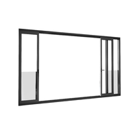 Fenêtre coulissante latérale en aluminium avec double vitrage isolant trempé pour balcon