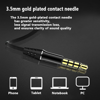 Auriculares Intrauditivos con Cable de 3.5mm, Tipo C, con Control de Línea y Micrófono para Música y Juegos
