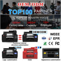 Impresora UV Plana KECAI 4050 para Ropa, TPU, Logotipos 3D, Etiquetas de Silicona, Tarjetas de PVC, Botellas de Vidrio, Acrílico, Placas de Golf