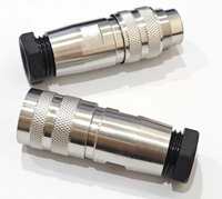 Connecteur d'aviation M16 16mm C09 J09 2/3/4/5/6/7/8/12/16/19/24 broches, prise mâle étanche pour l'aviation