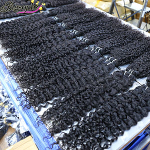 Extensions de cheveux humains italiens bouclés, simples ou doubles, couleur naturelle, pour femmes, usage quotidien, sans perte de cheveux - Product Image 3