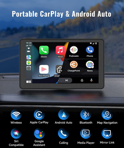 Smart 7-Inch Universal Portable Auto Car Play Pantalla táctil Portable 2-Din Radio con 1 año de garantía - Product Image 5
