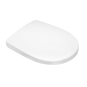 Abattant de toilette Azalea, longueur 50 cm, largeur 41 cm, hauteur 7 cm, en plastique blanc - Product Image 1