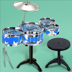 Ensemble d'instruments de musique électroniques en plastique pour enfants débutants, simulation de batterie jazz et de percussions, jouet éducatif - Product Image 1