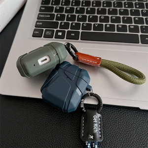 เคสซิลิโคน TPU ลายอุกกาบาต พร้อมสายคล้อ<span class=keywords><strong>ง</strong></span>ข้อมือ ป้องกันการตกกระแทก สำหรับ AirPods 1 2 3 4 Pro 3 - Product Image 4