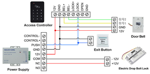 Serratura Elettronica Intelligente per Porte, Sistema di Controllo Accessi 12V NC Fail Safe, Elettroserratura a Catenaccio - Product Image 6