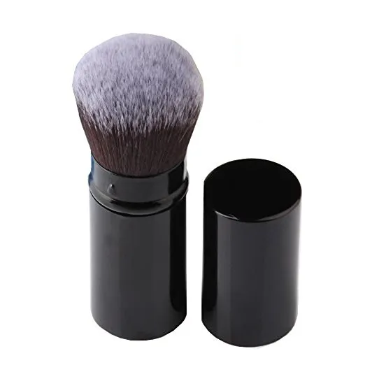 Günstige einziehbare Make-up-Bürste Private Label Individuelle Kosmetik-Tool Gesicht Beauty Powder Brush Travel Pocket Retract able Brush