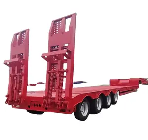 Semirimorchio a basso livello a collo di cigno staccabile a collo di cigno per trasporto pesante rimorchio idraulico per camion