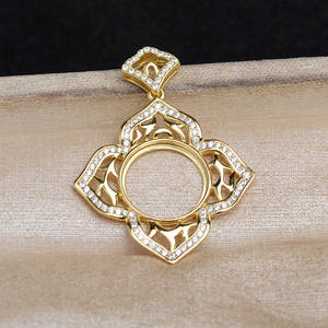 เครื่องประดับเงินวินเทจ DIY ต่างหูแบบเข็มกลัด ประดับมุกมาเบ 12.8-13 มม. ด้ามจับแบบกลวง จี้เงินแท้ S925 เครื่องประดับแฟชั่น 5751 - Product Image 4