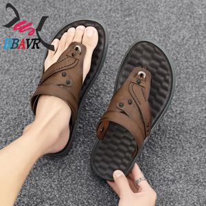 ขายตรงจากโรงงาน รองเท้าแตะลำลองแบบสวมสำหรับผู้ชาย รุ่นฮิต พื้นยาง - Product Image 6
