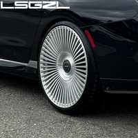 Roue forgée personnalisée polie 18 19 20 21 22 24 26 pouces roue multi-rayons 5x114.3 5x112 5x120 5x130 pour bmw 760