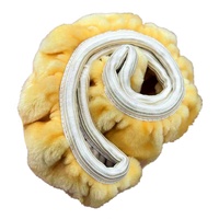 Housse de volant de voiture en fausse laine, extensible, chaude pour l'hiver, universelle, 38 cm, accessoire intérieur automobile