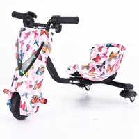 Tricycle électrique pour enfants de 6,5 pouces, Crazy Drift Cart, batterie au lithium, moteur, scooter électrique à 3 roues, chariot à grande vitesse, drift électronique