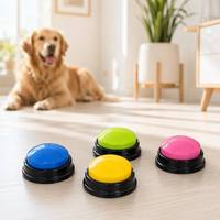 Jouet d'exercice interactif écologique en plastique classique pour chiens et chats, anti-ennui, design simple, enregistrement vocal par bouton