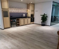 Revêtement de sol en vinyle SPC antidérapant et résistant à l'usure, style européen EIR, pour la décoration intérieure, durable, installation facile, système de clic, pour bureaux et hôtels.