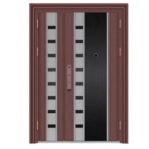 <span class=keywords><strong>Puerta</strong></span> de Acero de Seguridad de Una <span class=keywords><strong>Hoja</strong></span> <span class=keywords><strong>y</strong></span> <span class=keywords><strong>Media</strong></span>, Moderna, para Entrada de Vivienda o Apartamento, Fabricada en China, Acabado Manual - Product Image 2