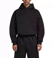Sweat à capuche lourd personnalisé pour homme en polaire ou en tissu éponge, sans cordons, avec capuche