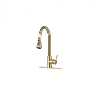 Robinet de cuisine extractible en alliage de zinc à commande manuelle pour cuisine - Product Image 1